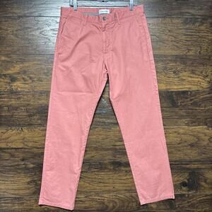 Calvin Klein Men’s Casual Dress Pants - Flat, Straight Leg - 100% Cotton 33x32